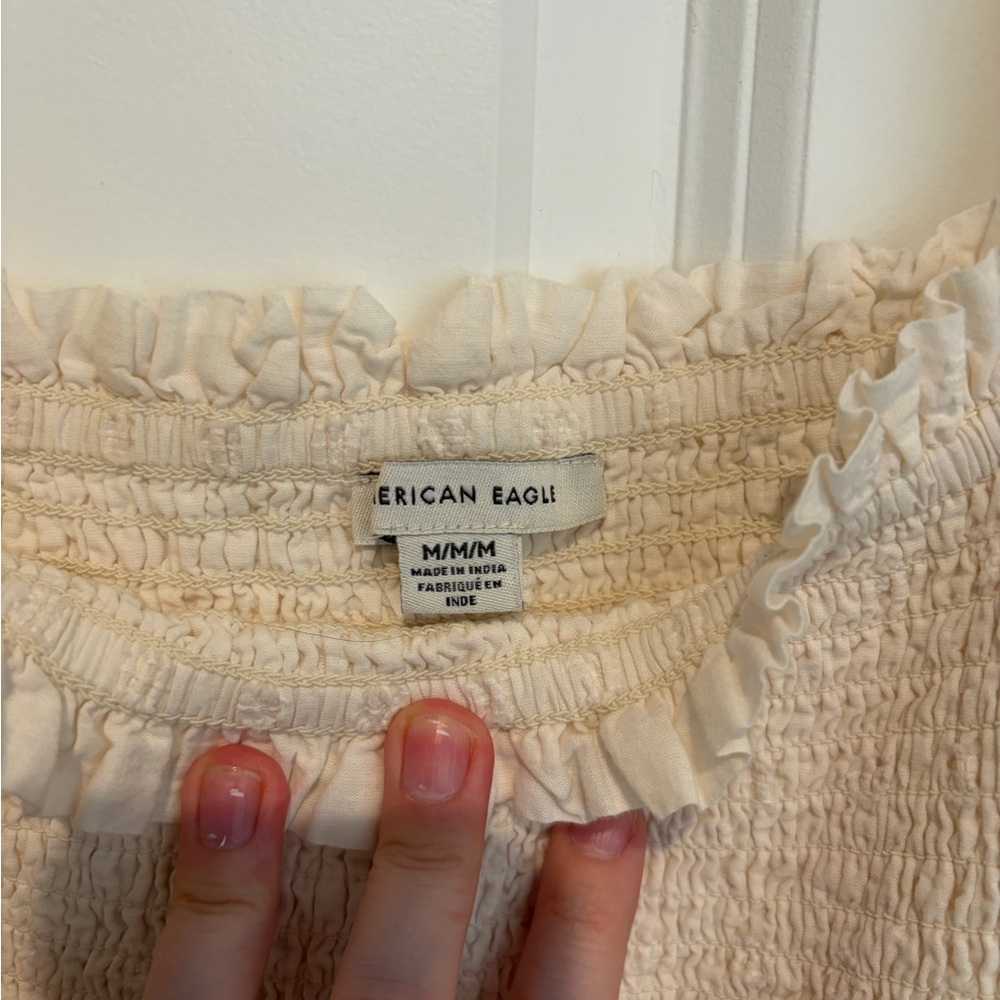 American Eagle Outfitters Cream Mini Dress - Picture 2 of 4